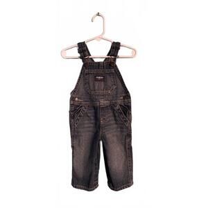 OshKosh B'gosh Baby Dark Denim Overalls 9M Infant